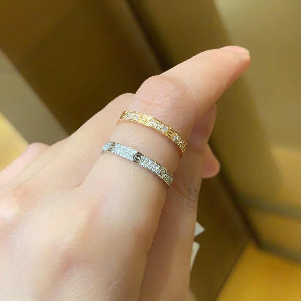 Cartier LOVE full diamond ring