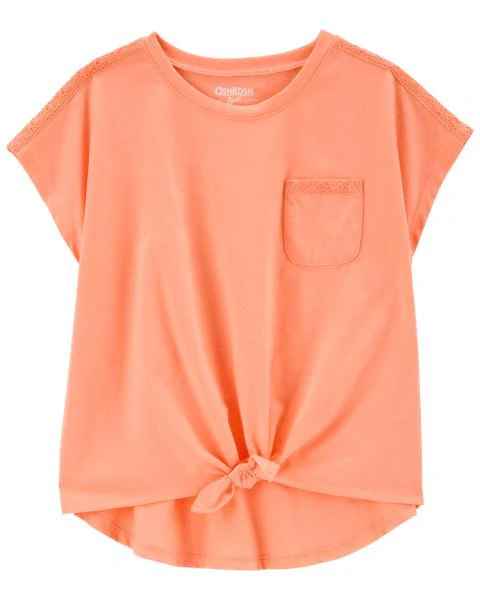 Oshkosh Orange Knot Front Blouse
