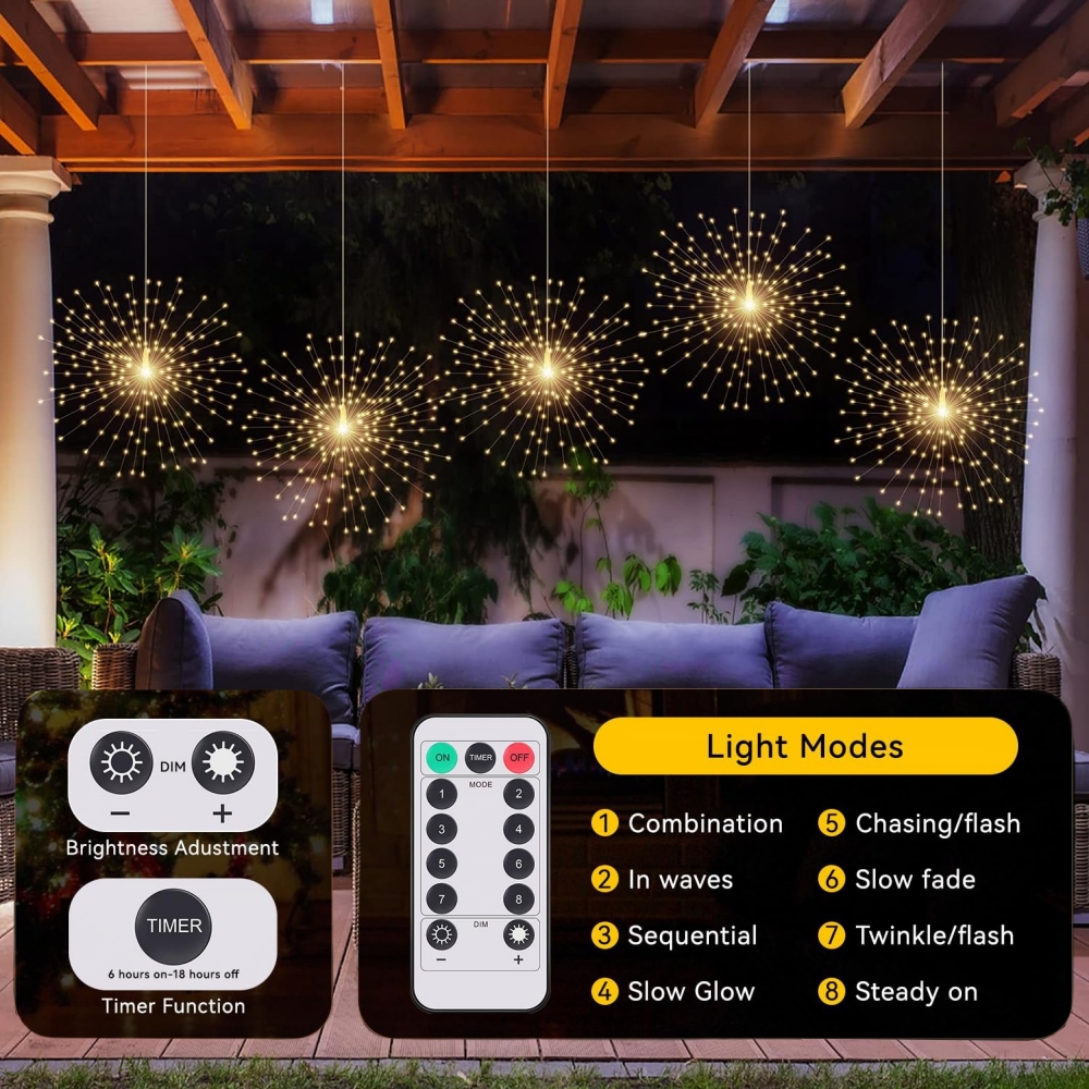 🔥CHRISTMAS ON SALE🔥200LED Hanging Sphere Lights
