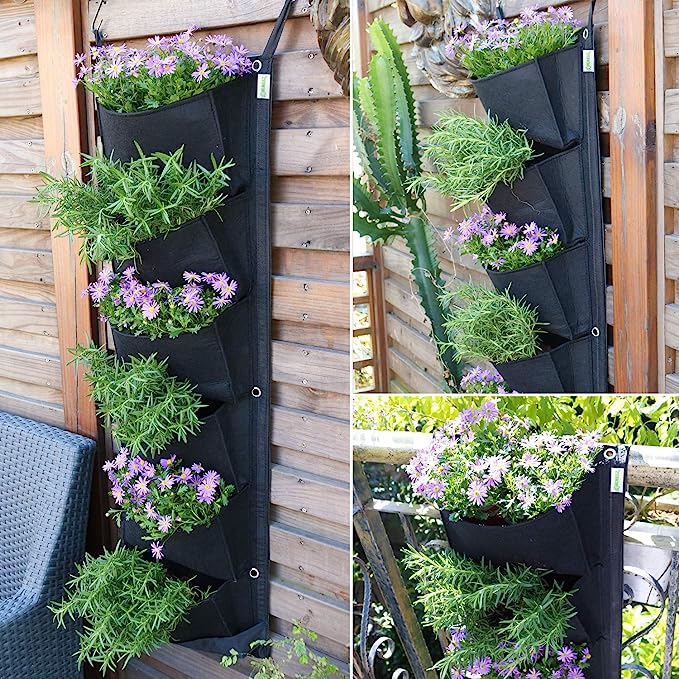 🔥Last Day Promotion-[SAVE 50% OFF]--7 Pockets Hanging Vertical Planter--BUY 3 GET FREE SHIPPING NOW