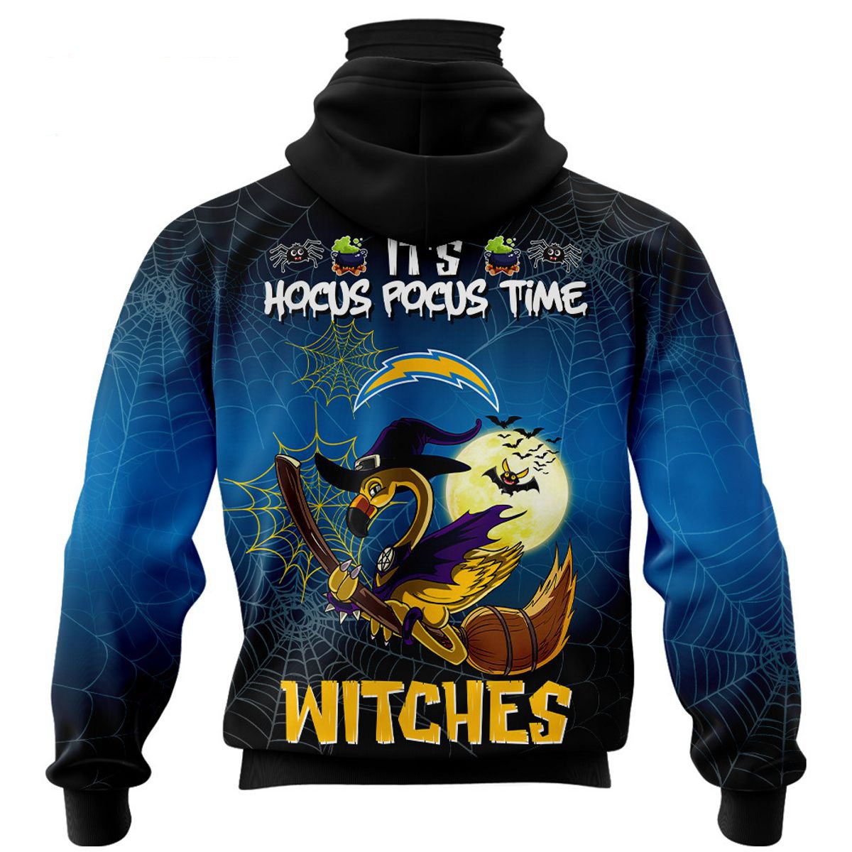 LOS ANGELES CHARGERS 3D HOODIE HALLOWEEN002