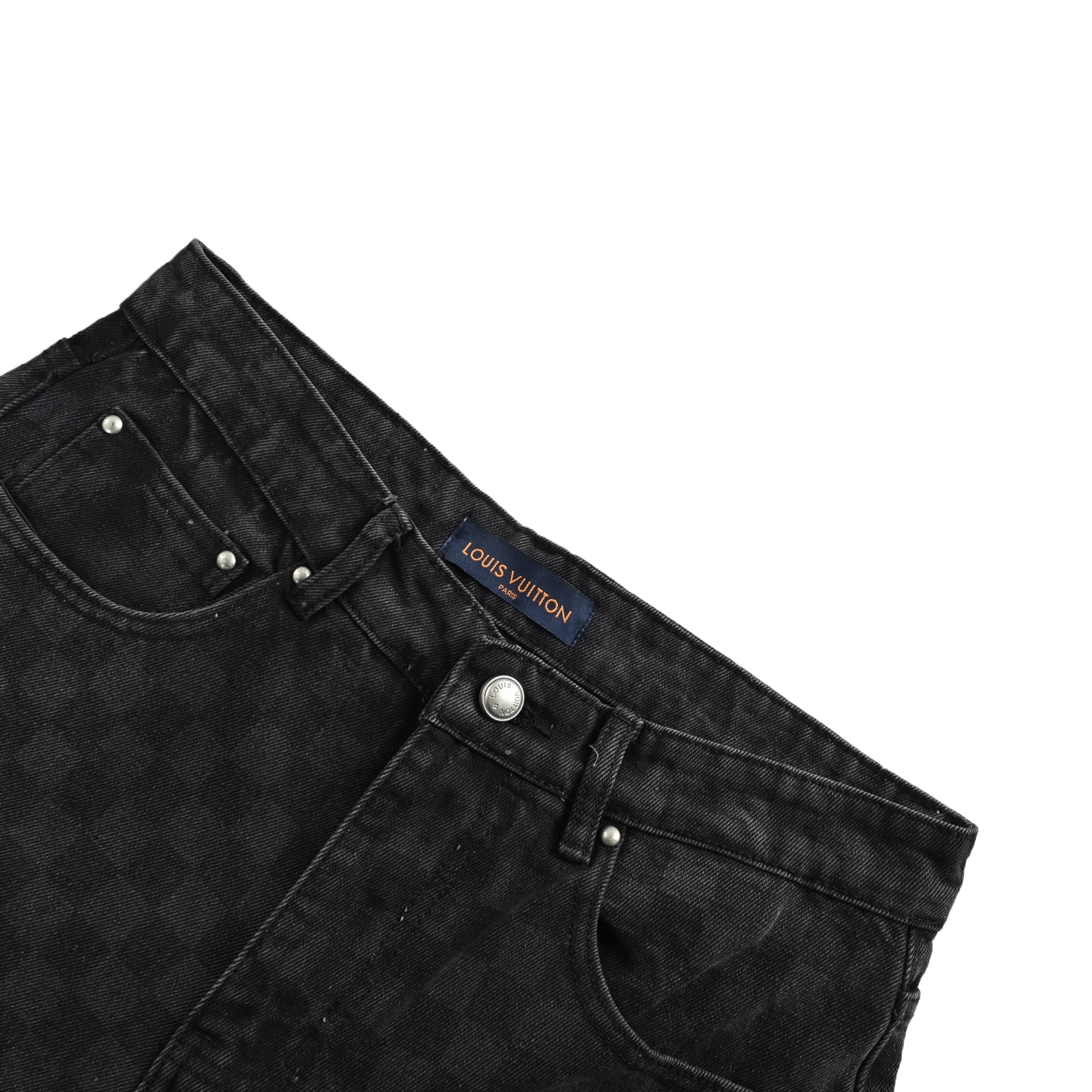 Louis Vuitton 24Fw Gradient Checkerboard Washed Jeans