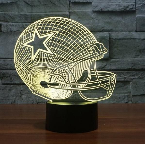 DALLAS COWBOYS 3D LED LIGHT LAMP