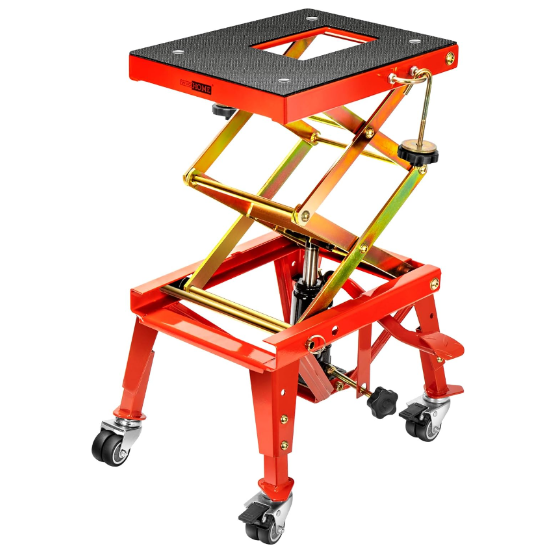 VIVOHOME 350 Lbs Heavy Duty Hydraulic Motorcycle Lift Jack Table Foot Operated