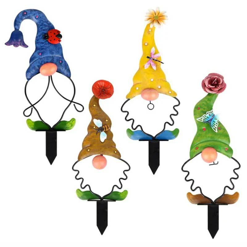 2024 Most Popular Gnome Set of 4 Yard Stakes