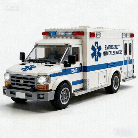 EMS 60th Anniversary Brick Ambulance Edition