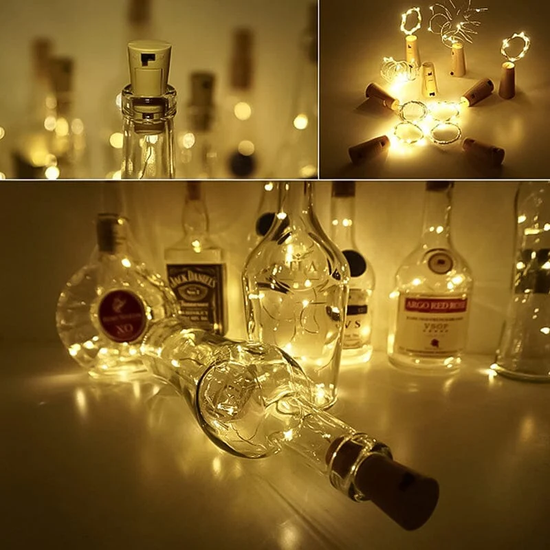 LED bottle light cork night light DIY deco gift