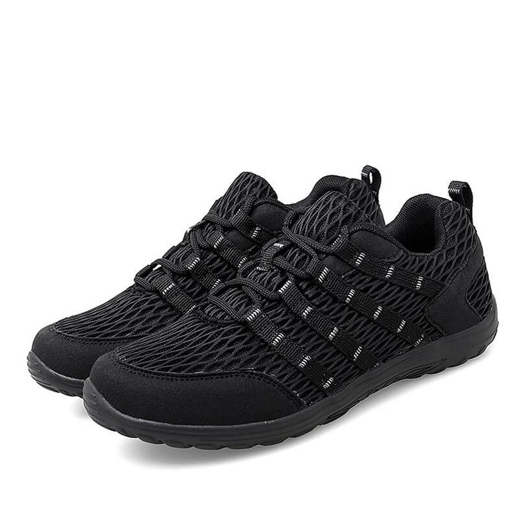 Couple Lace-Up Mesh Sneakers