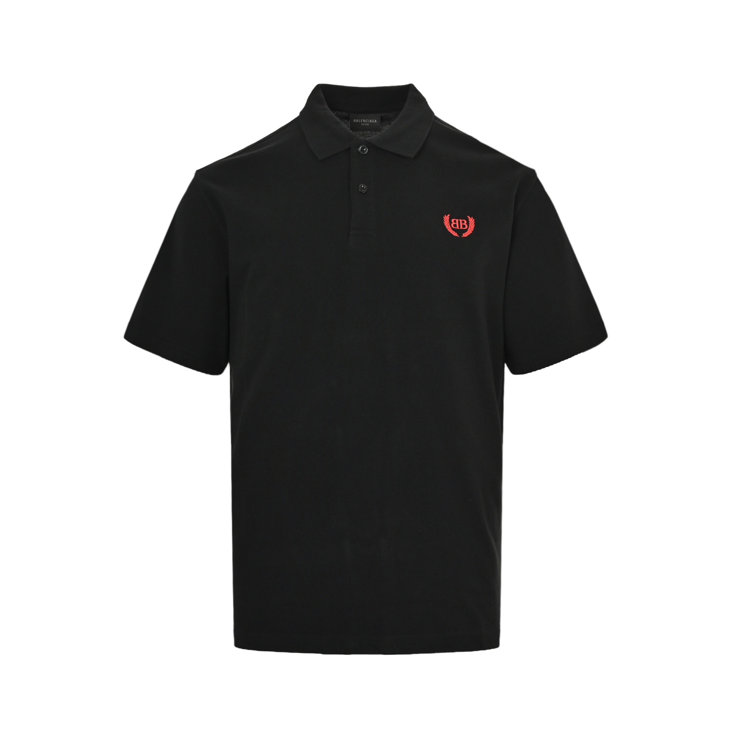 Balenciaga 25ss wheat ear double B embroidered Polo short sleeve