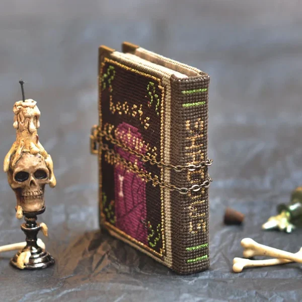 DIY Book of Shadows Halloween Stitch Along Kit- With Instructions