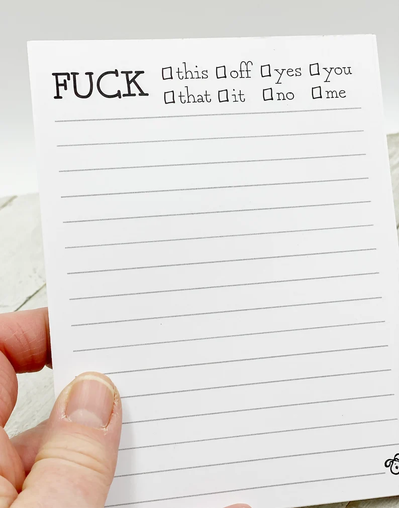 Funny Spoof Post-It Notes And Pens