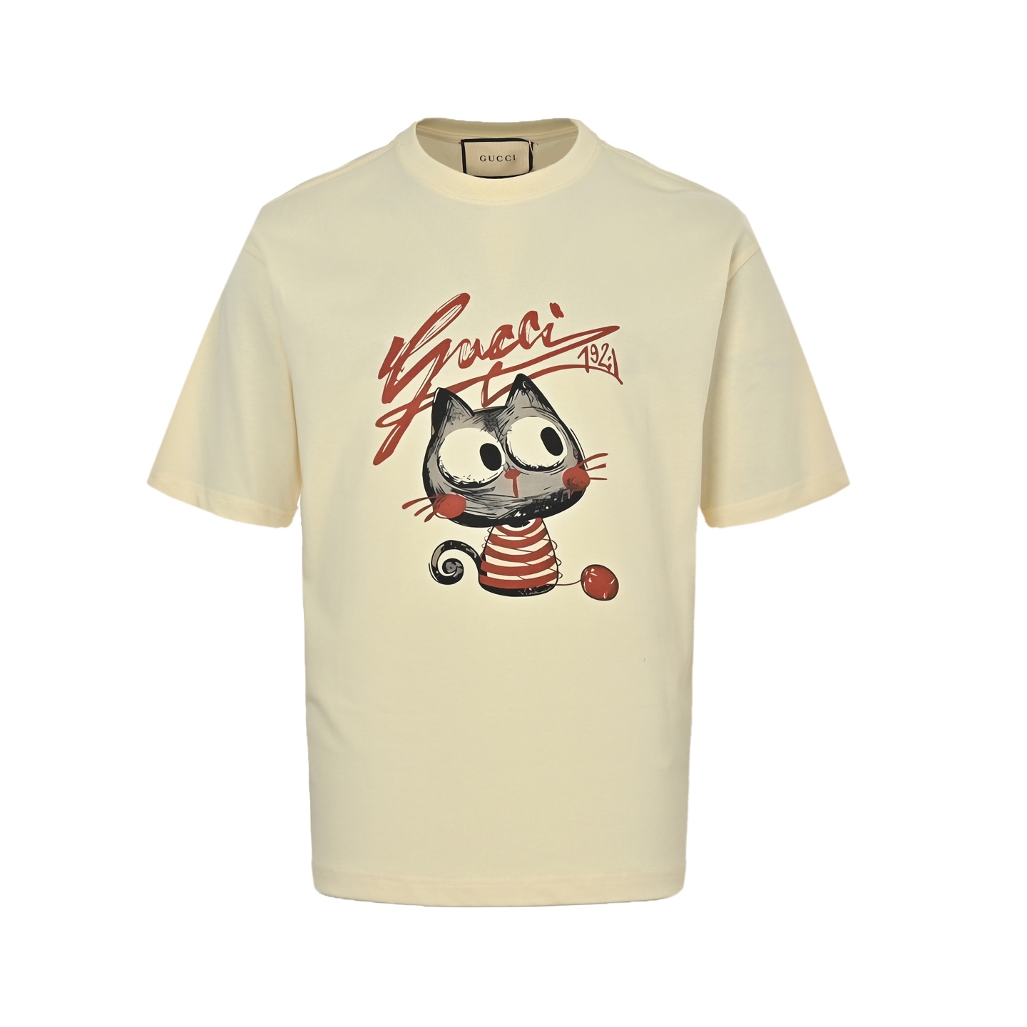 Gucci cat print short sleeves