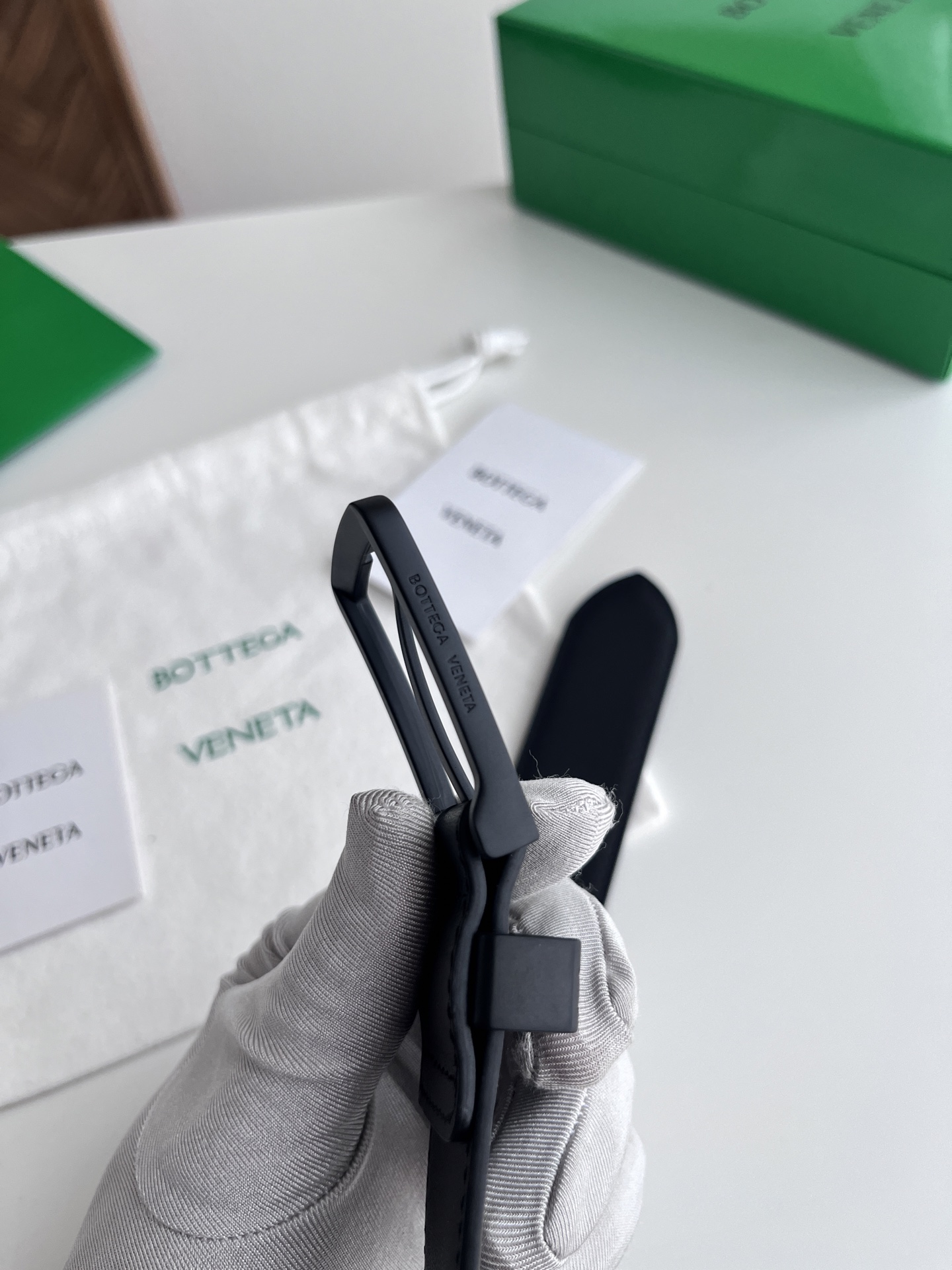 Bottega Veneta pin buckle cowhide double-sided belt 3.5cm wide