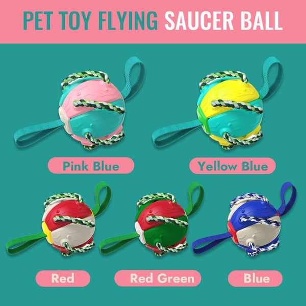 🔥Last Day Promotion-[SAVE 50% OFF]--Pet Toy Flying Saucer Chew Ball--BUY 2 GET 10% OFF & FREE SHIPPING