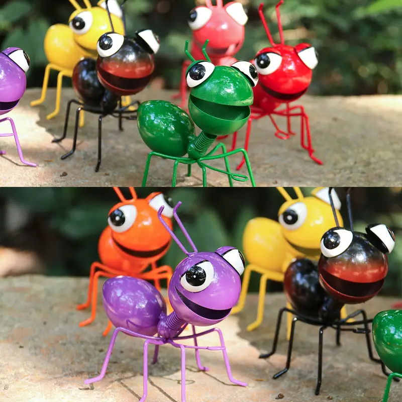 ON SALE🔥Set of 8 Adorable Metal Ant Garden Decorations