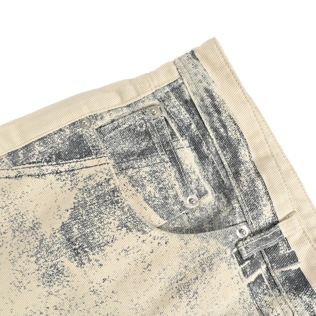 Dior 24Fw ink sketch print jeans