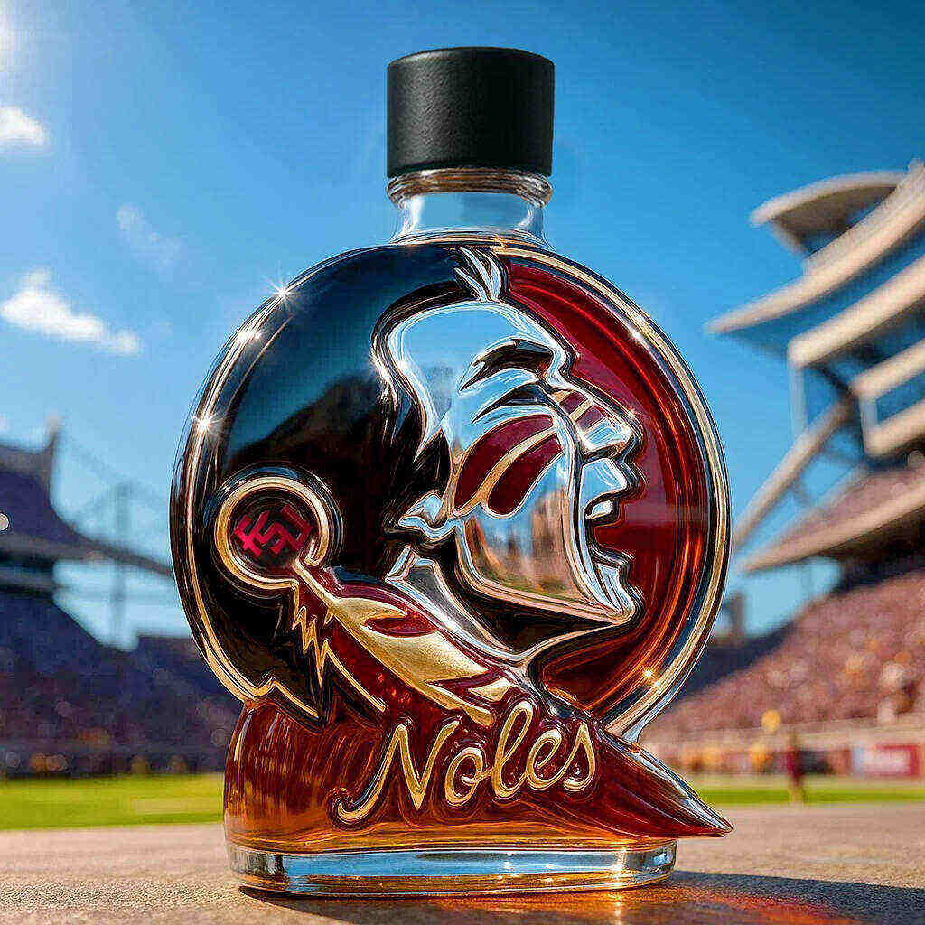 Florida State Seminoles Whiskey Bottle