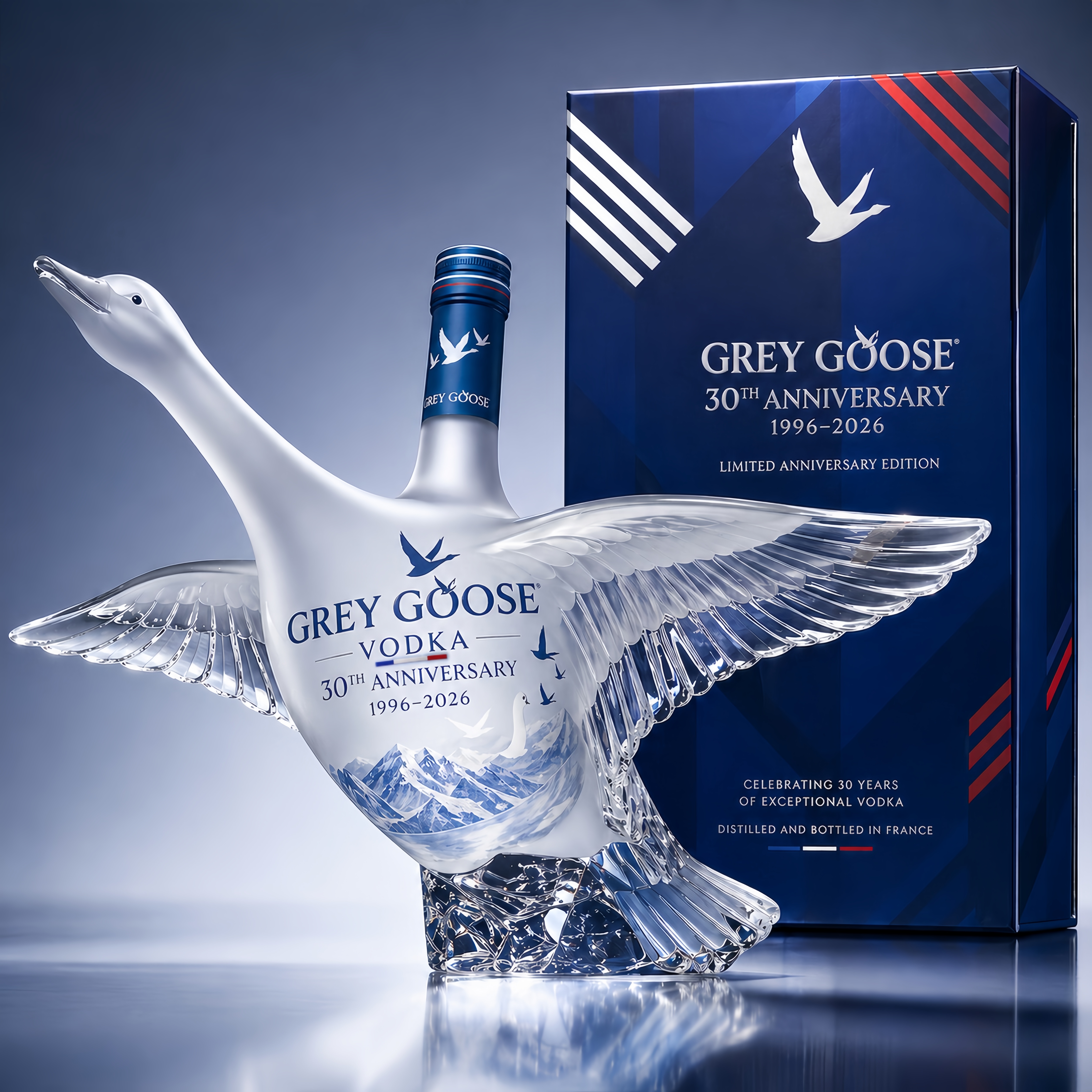 Grey Goose 30th Anniversary Limited Edition Vodka Bottle