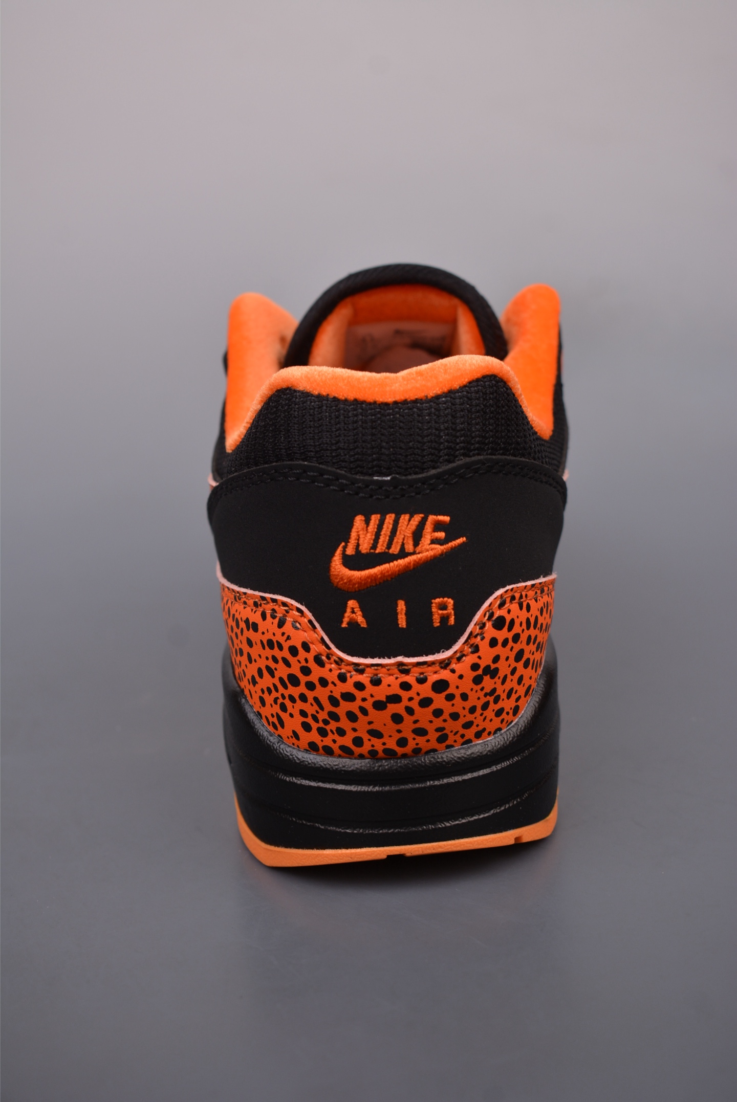 Nike Air Max 1 Original Series Black and Yellow Leopard Print