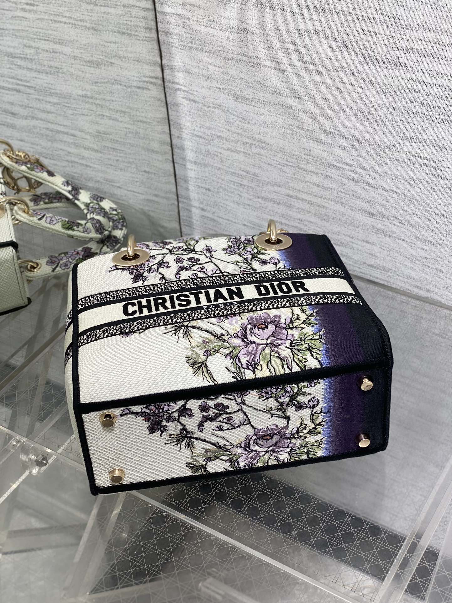 Dior Lady Summer Collection Embroidered Lady Bag