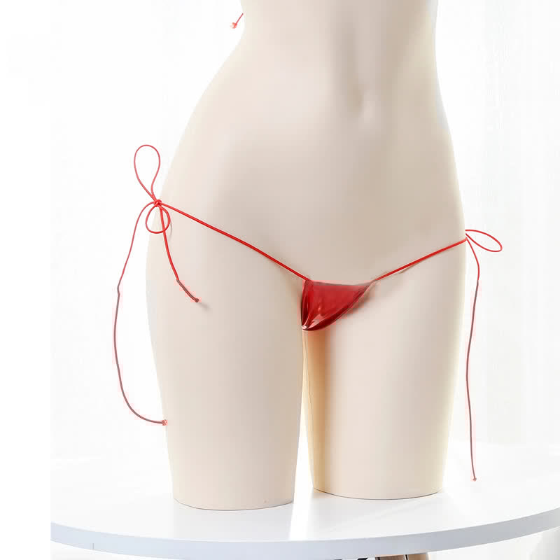 Sexy Lace Up Bikini Lingerie Set