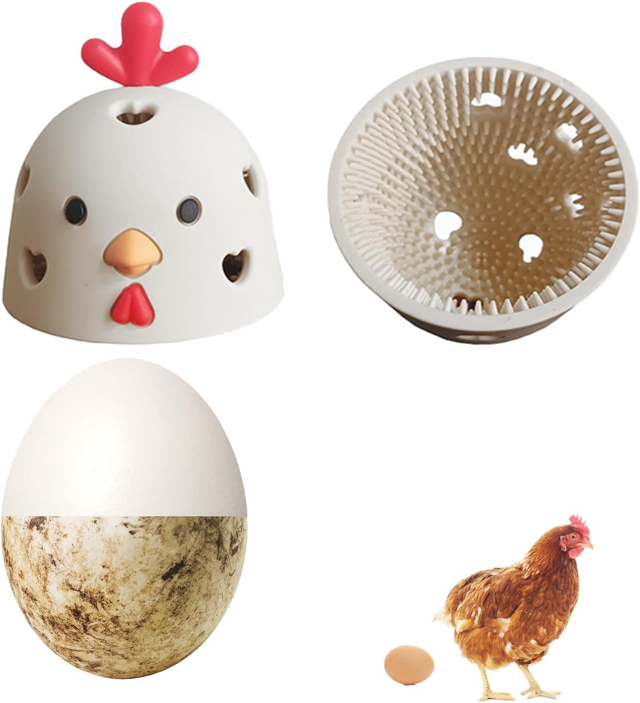 👍2024 New Arrival- 50% OFF💥Silicone Chicken Egg Cleaner for Fresh Eggs