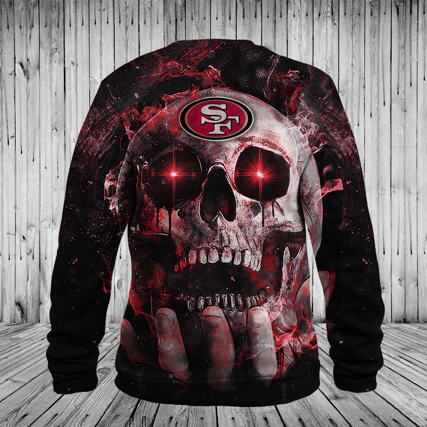 49ERS HOODIE 3D SKULL 69