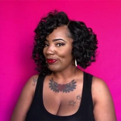 NEW GLUELESS SHORT CURLY 7'' WIG