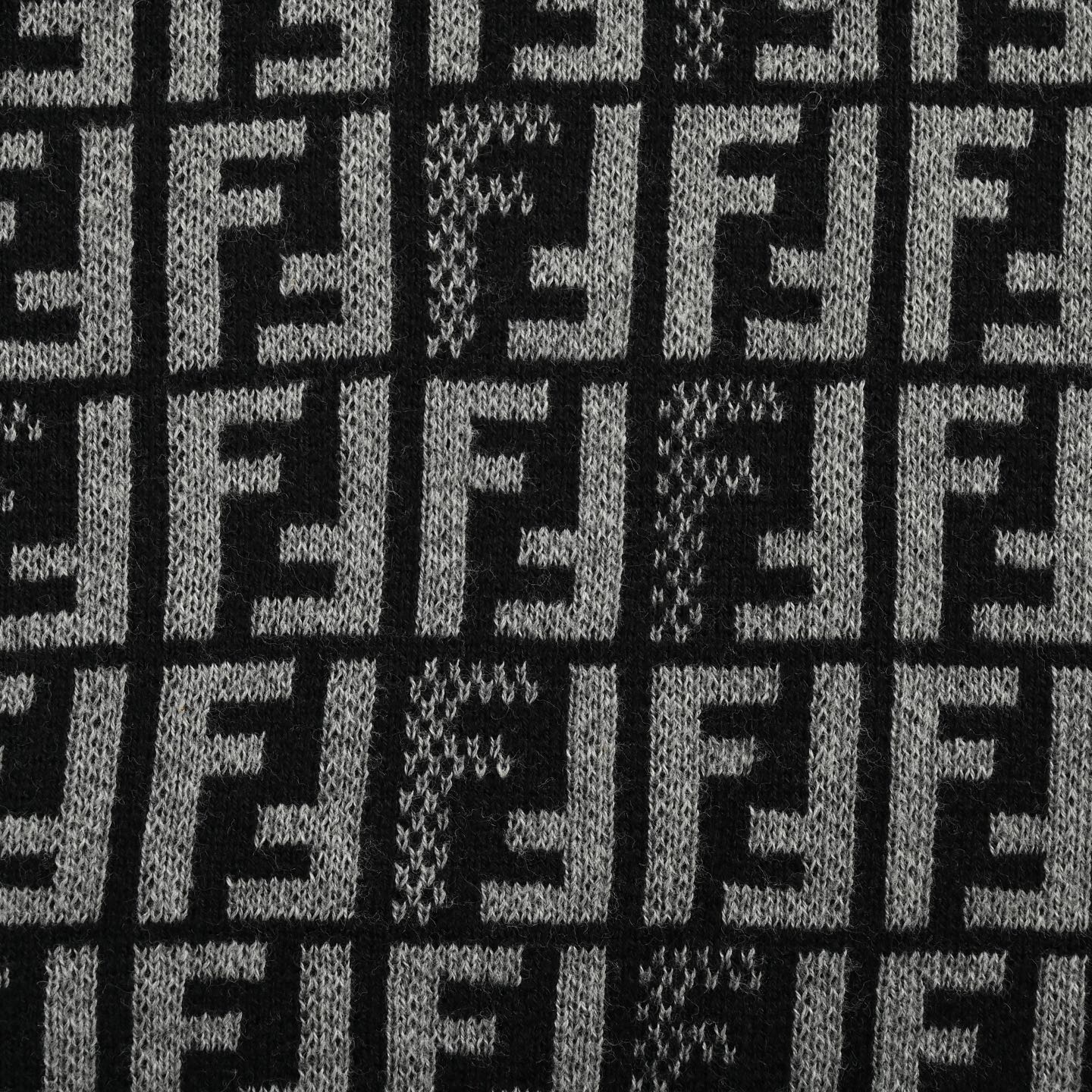 Fendi FF jacquard full print knitted short sleeves