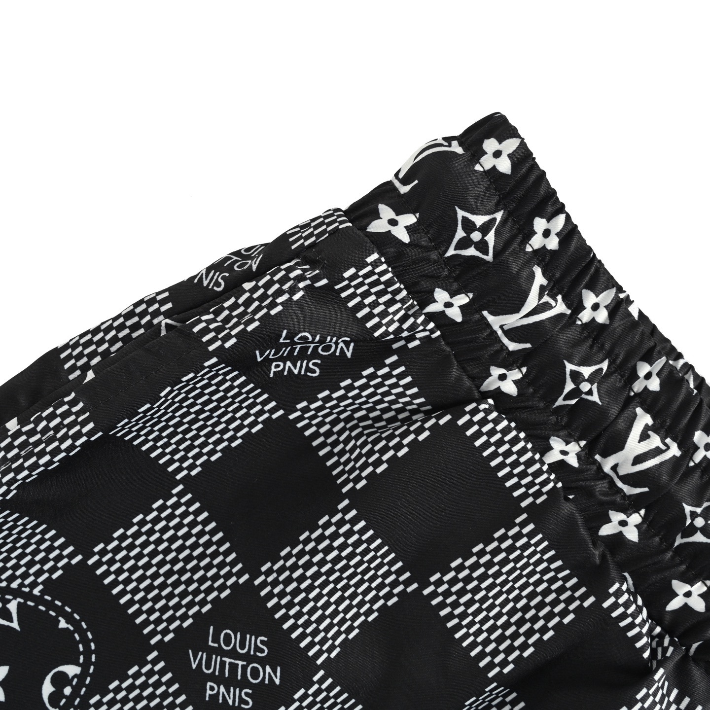 Louis Vuitton 25ss Checkerboard Monochrome Beach Shorts
