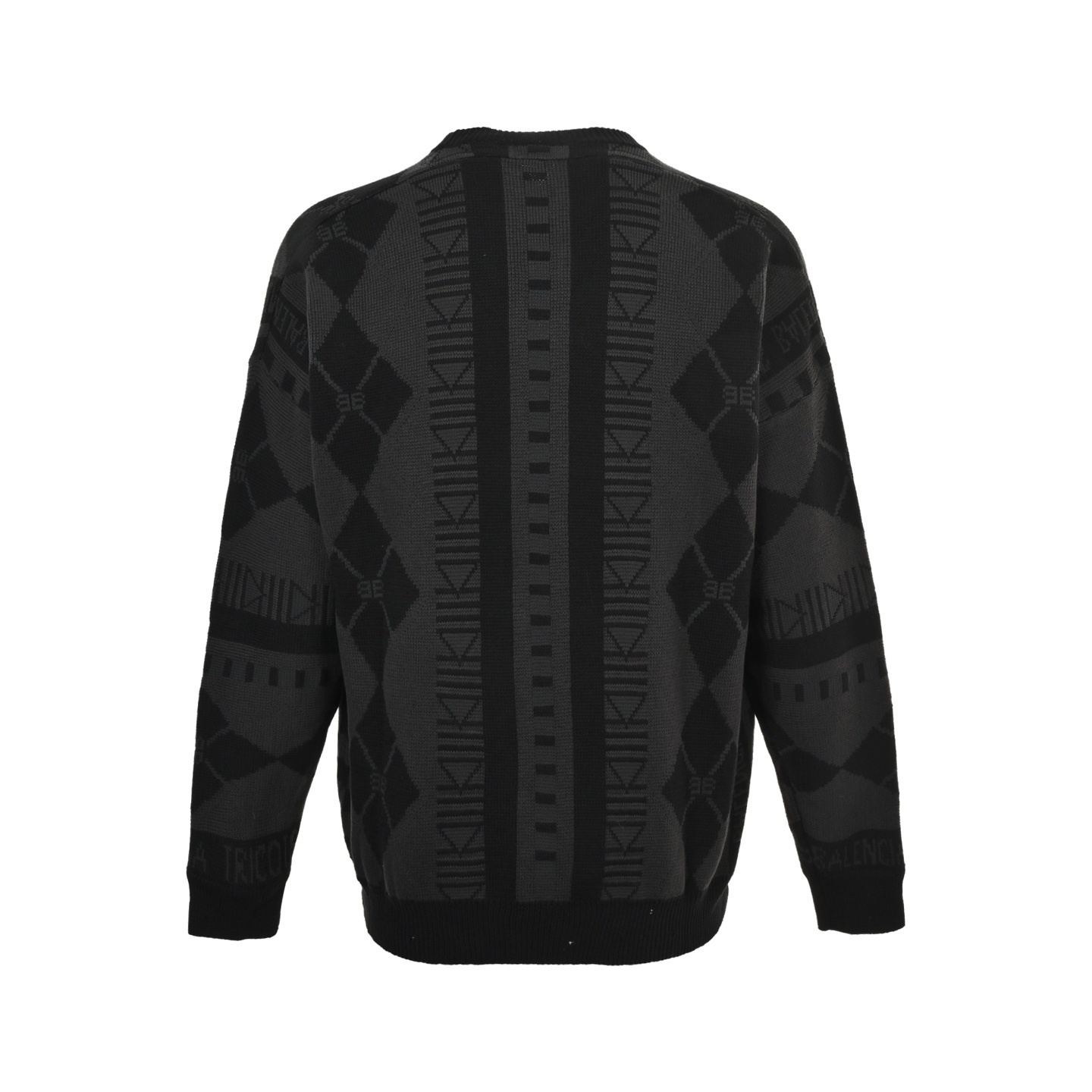 Balenciaga 25Fw geometric crewneck sweater