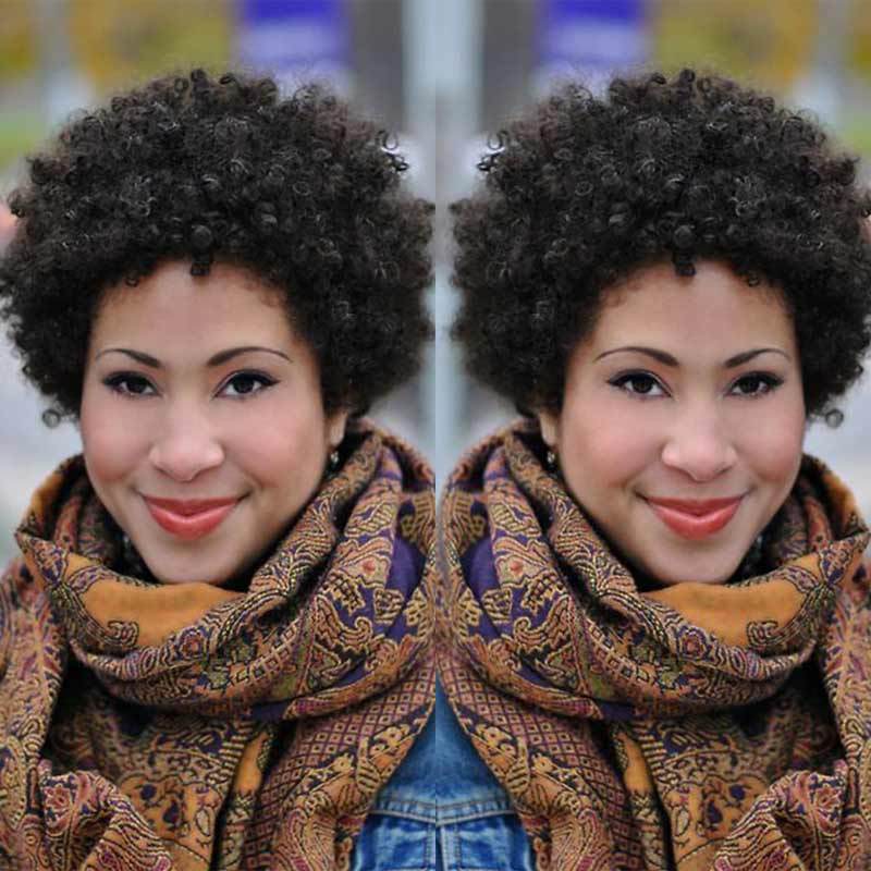 Luna Wig C27 Women Short Kinky Curly Bouncy for African American