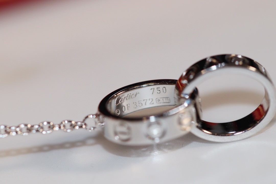 Cartier double ring necklace
