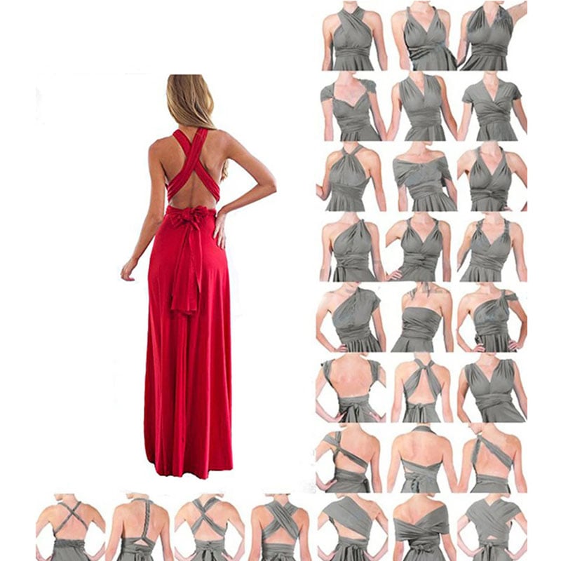 50% OFF NOW - Versatile and Sexy Strap Wrap Dress - Bridesmaid Dress [Buy 2 FREE SHIPPING]