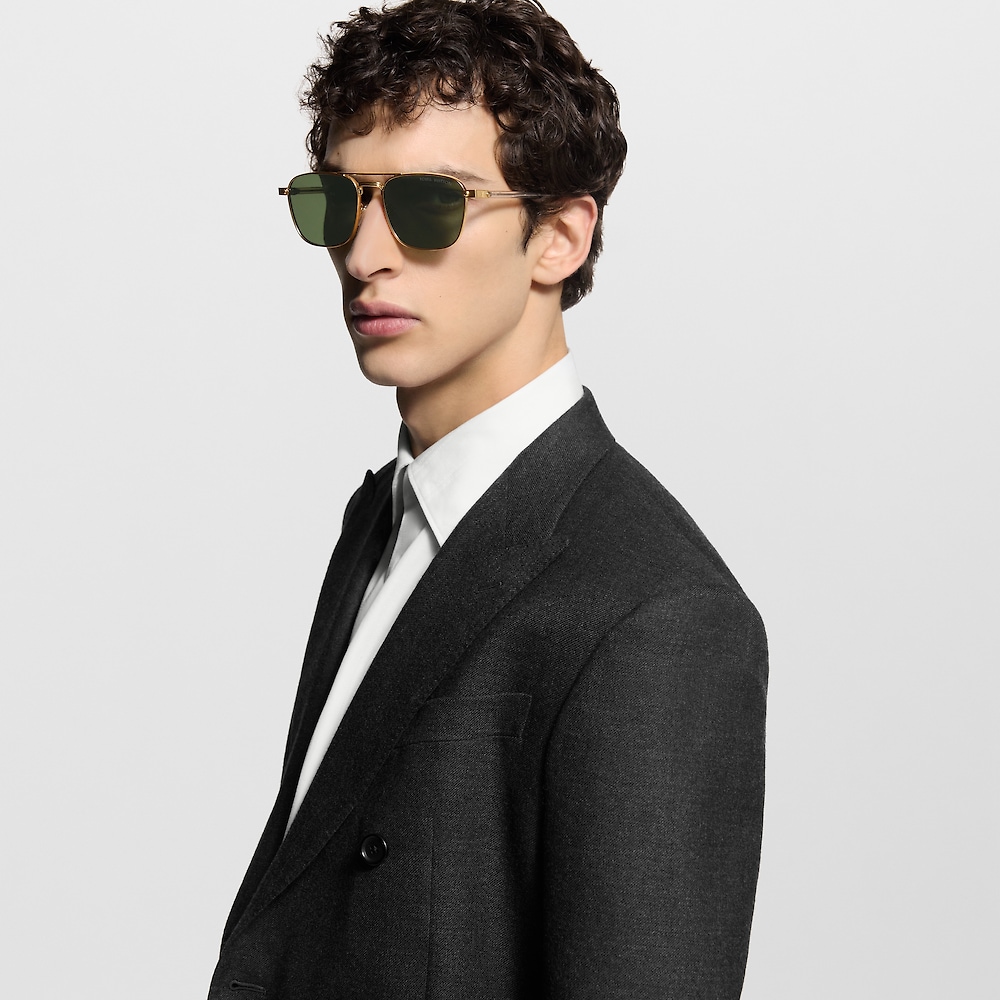 Louis Vuitton LV SIGNATURE METAL SQUARE Sunglasses Z1942U