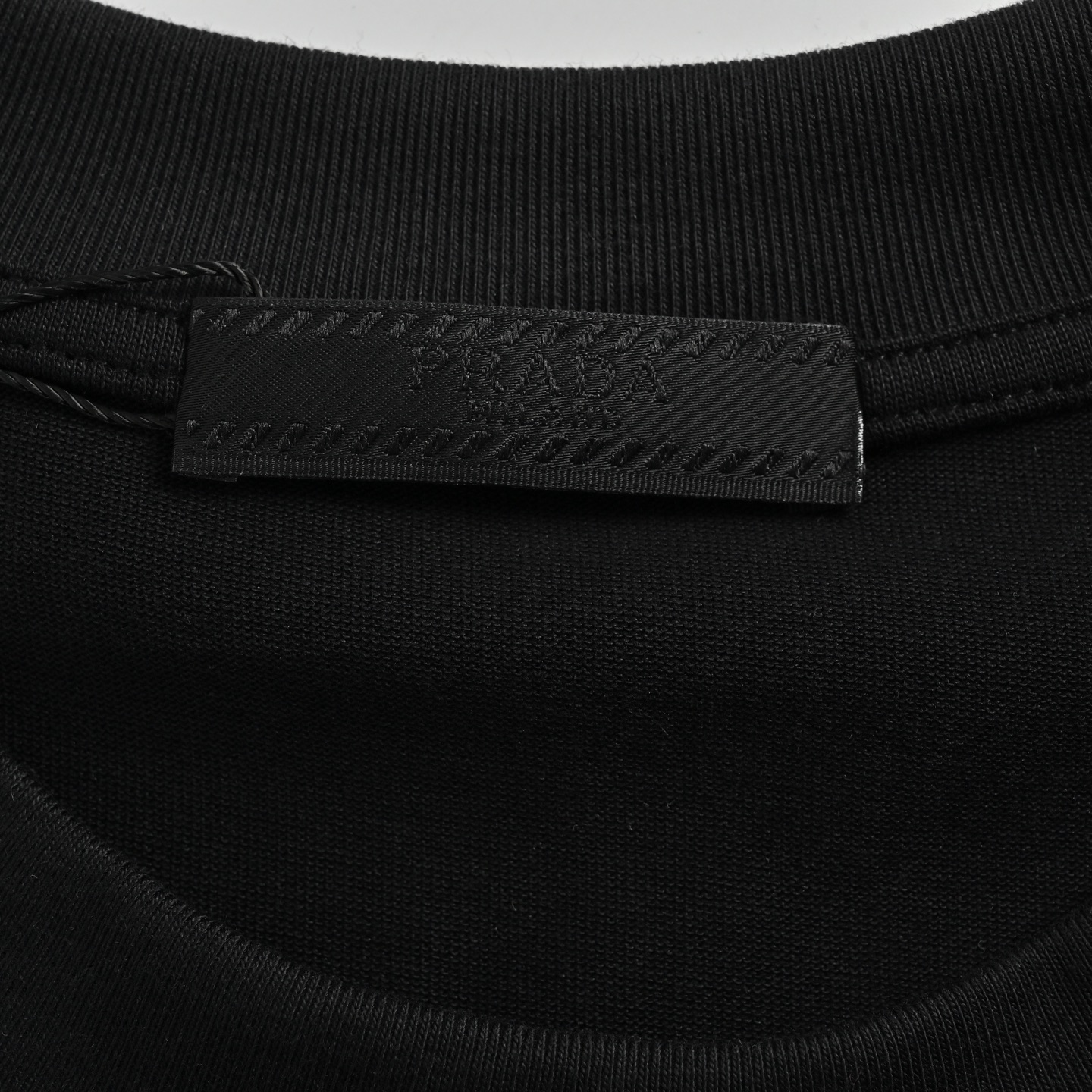 Prada 25ss triangle logo nylon pocket patchwork short sleeves
