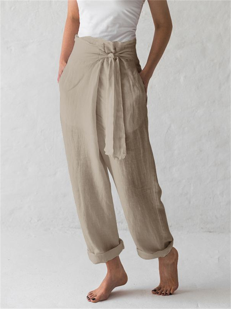 Comfy Wrap Wide Leg Pants