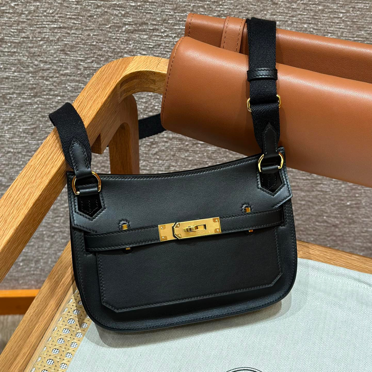 Hermes Jypsiere mini ck89Noir (Handmade to order)