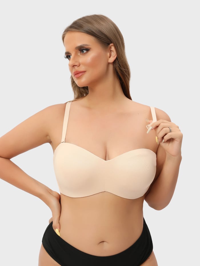 💥Last Day Promotion-[SAVE 50% OFF]--Full Support Non-Slip Convertible Bandeau Bra--BUY 2 GET 10% OFF & FREE SHIPPING