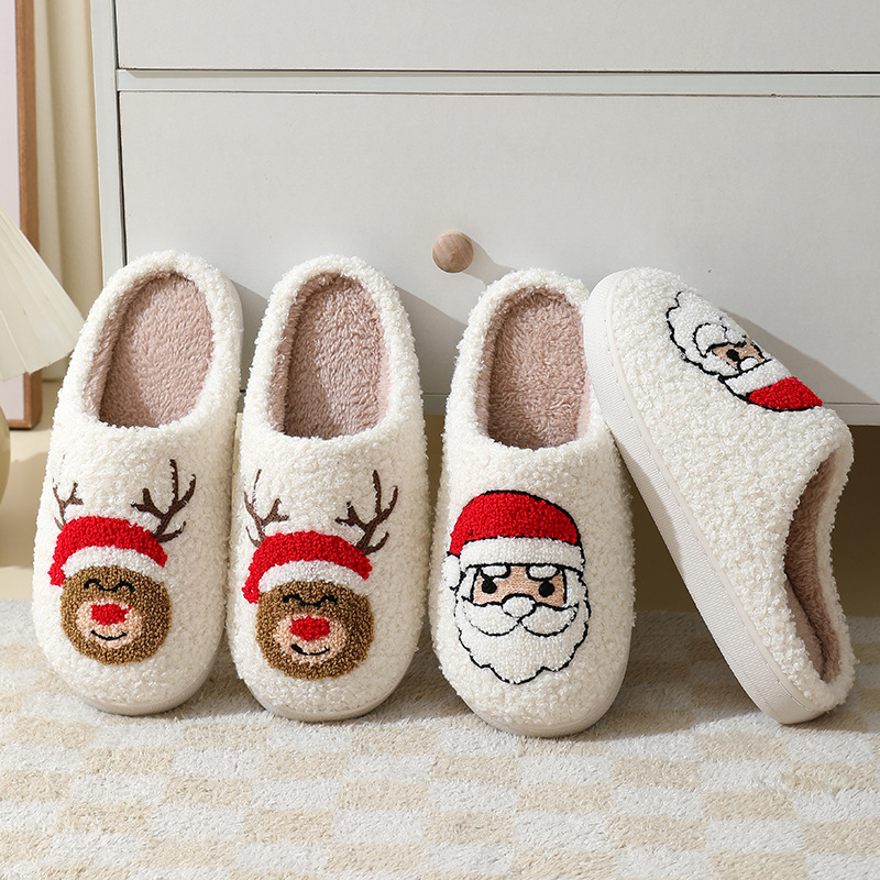 🔥Last Day Sale-48% OFF🎁Women Fluffy Christmas Shoes-BUY 2 FREE SHIPPING