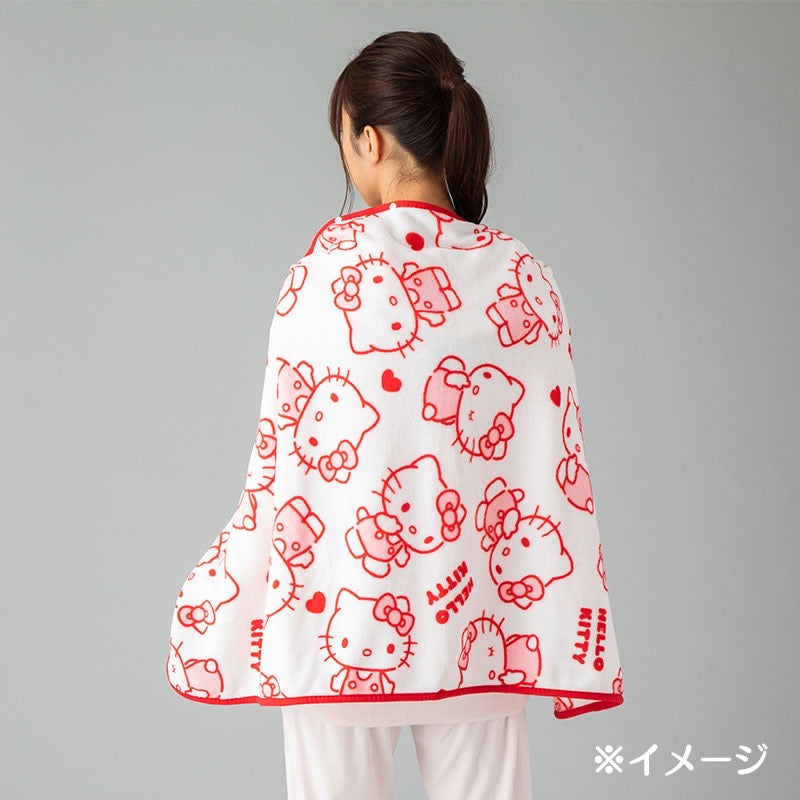 Hellokitty Wearable Blanket for Adults Fuzzy Warm Cozy Plush Furry Throw Cloak Wrap -Gifts for Women Adults and Kids