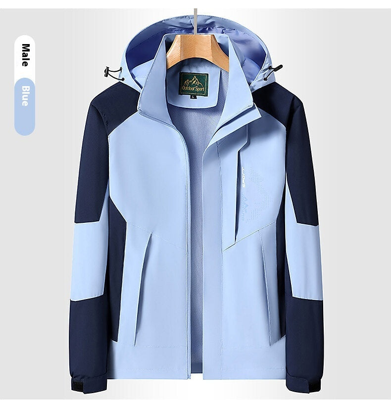 Removable Single Layer Windproof Outdoor Mountaineering Jacket
