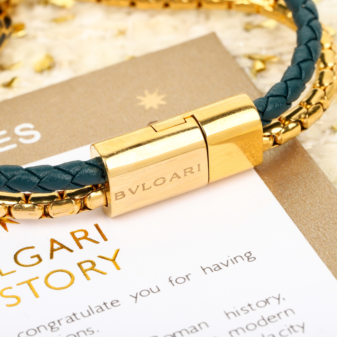 Bulgari new serpenti snake head double bracelet