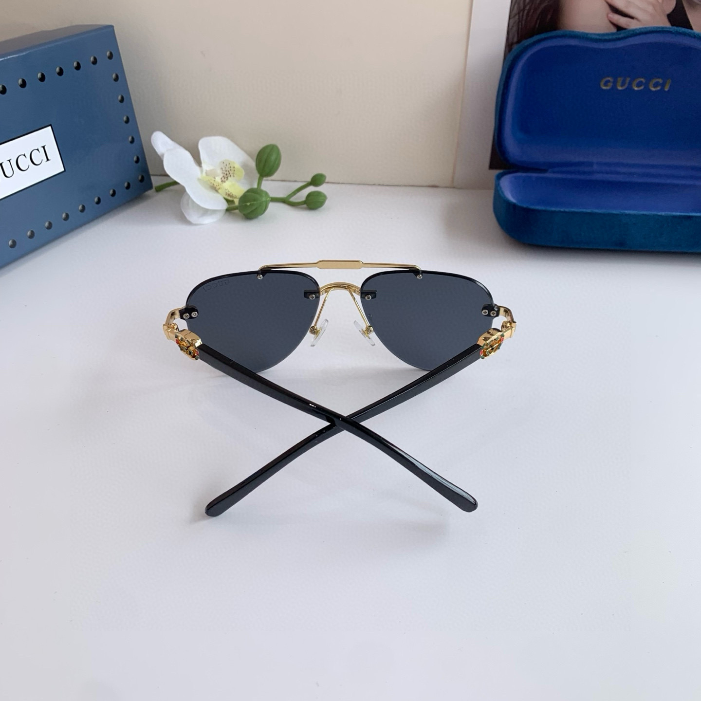 Gucci rimless sunglasses