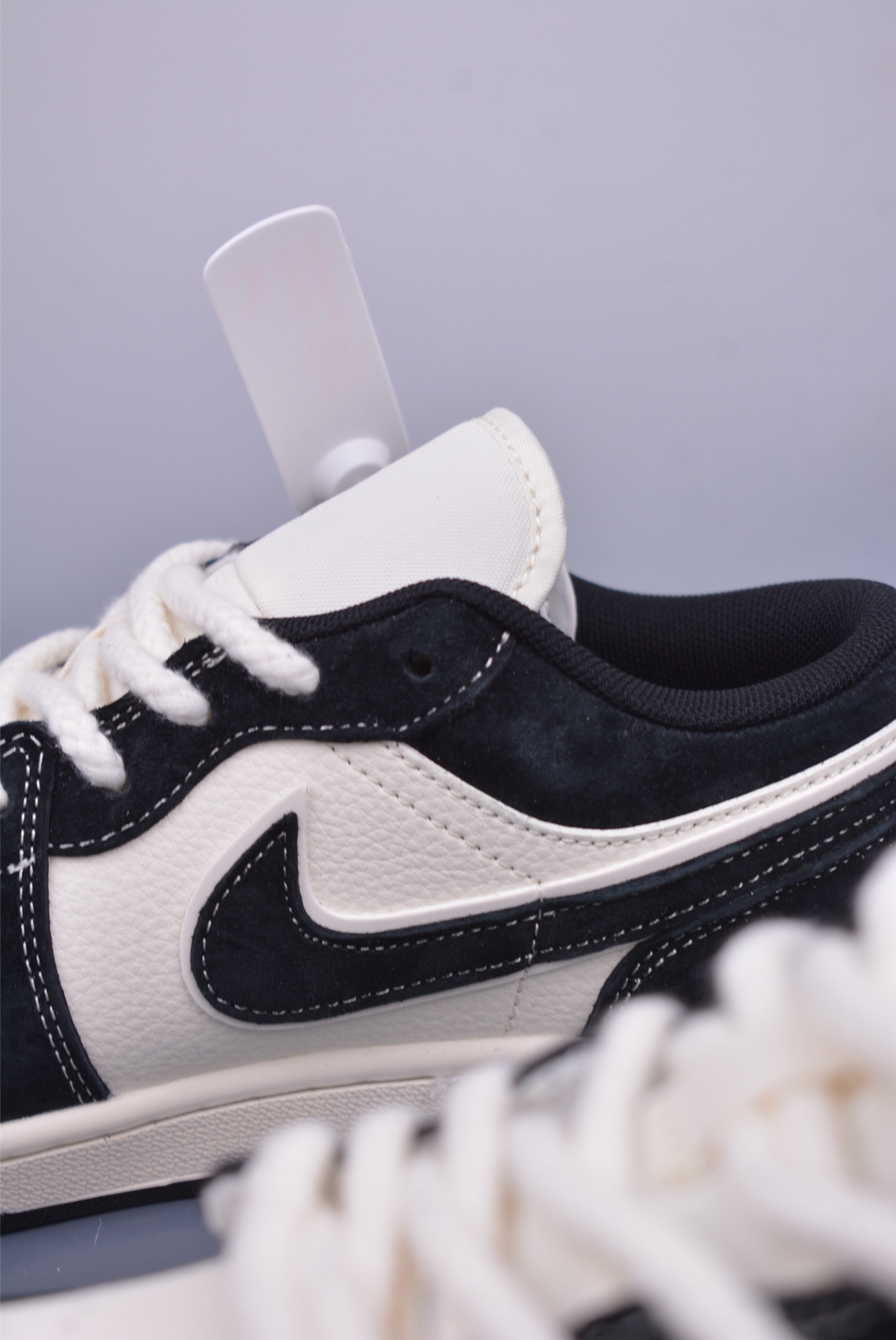 Stussy x Nike Air Jordan 1 Low OGAJ1 Basketball Shoes Black and White YX5066-302