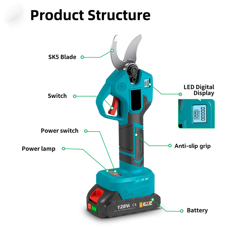 28mm 4-Speed Electric Pruning Shears