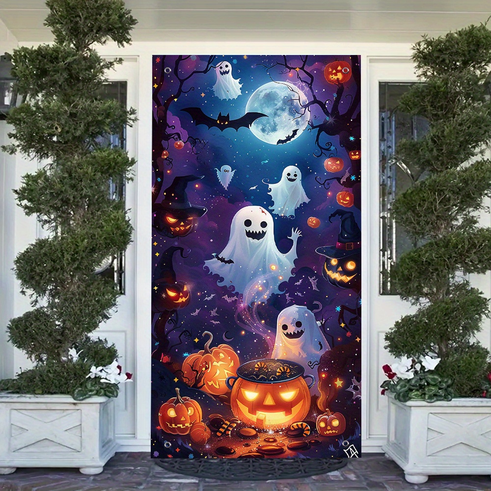 Spooky Nights Halloween Door Tapestry