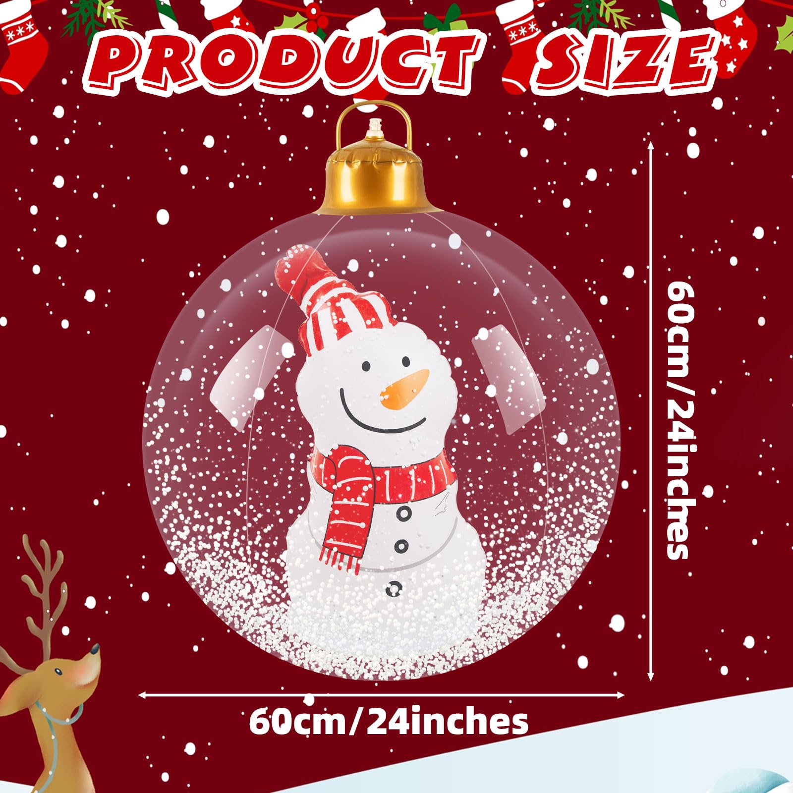 🎄Early Christmas Sale 49% OFF🎄 Inflatable Christmas Snowman Bauble