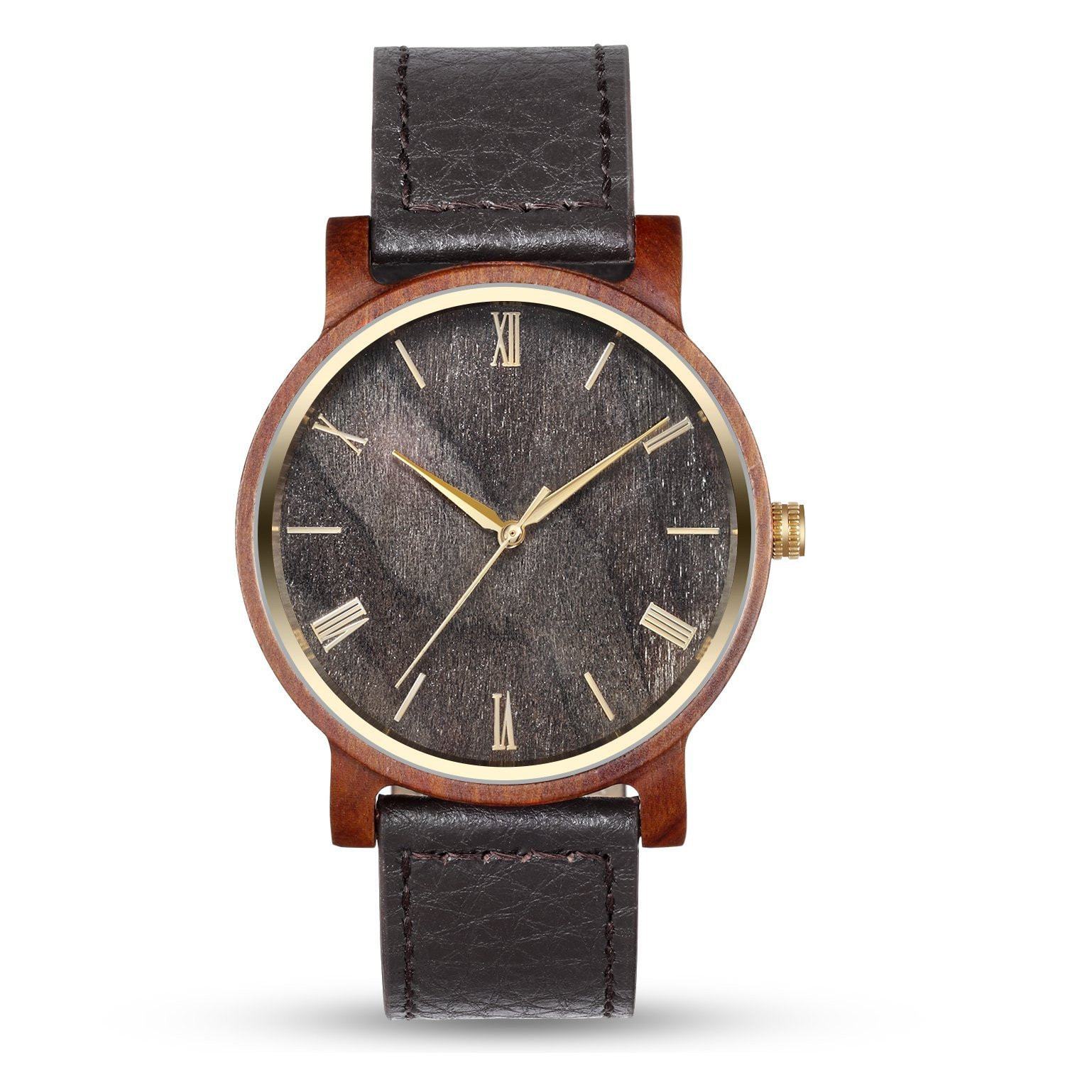 Wooden Watches Red Arce