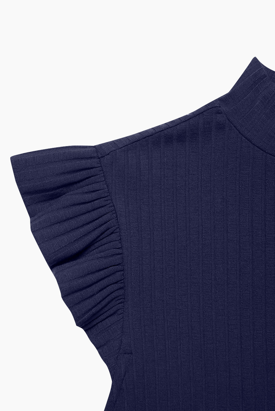 Blusa de cuello alto marino